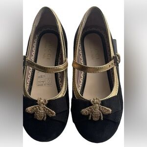 Gucci 'Bow Bee' Mary Jane Ballet Flats Black Girls  eur 28  $420